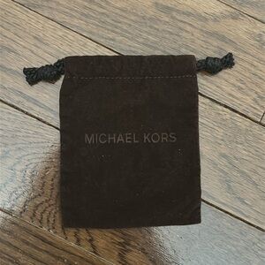 Michael Kors Dark Brown Drawstring Pouch/ Duster Bag